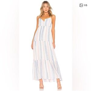 Splendid Striped Maxi Dress Sundress XS